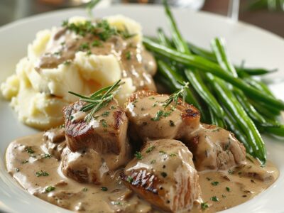 Sauté de veau façon blanquette facile et savoureux
