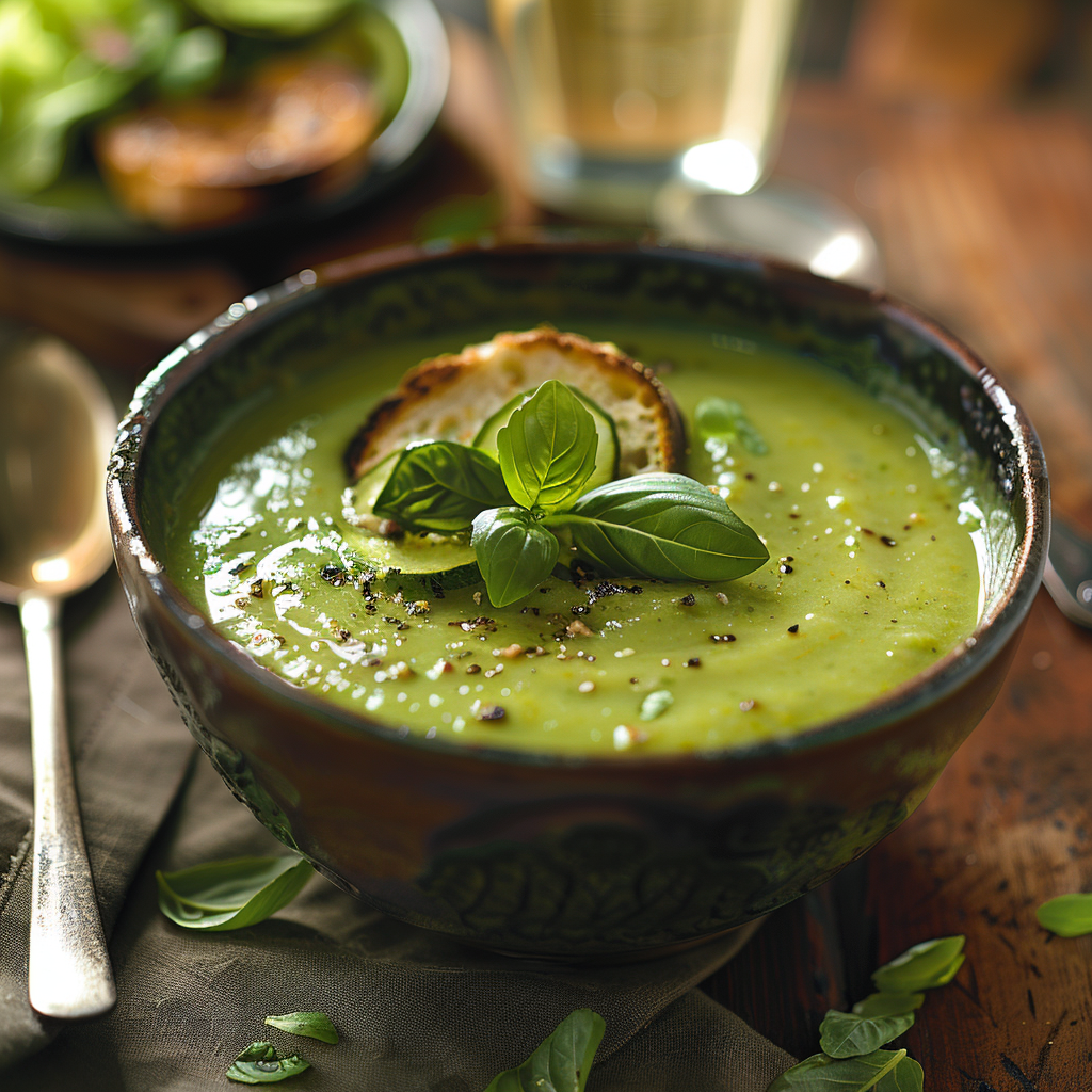 Soupe courgette-menthe fraîche : Recette facile et savoureuse 2 Soupe courgette‑menthe fraîche