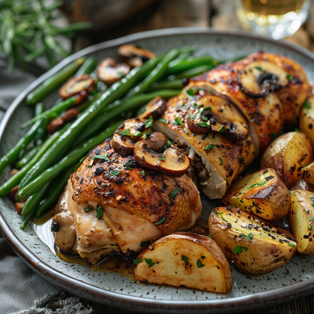 Volailles farcies aux champignons et fines herbes : une recette savoureuse 3 Volailles farcies aux champignons et fines herbes