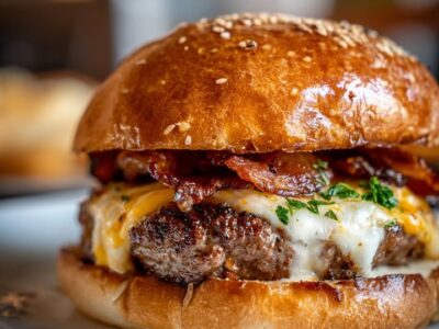 Burgers Fromage Bacon : Recette Savoureuse et Facile à Préparer