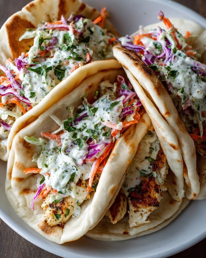 Pitas Poulet Coleslaw