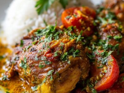 Poulet Safrané Épicé : Recette Savoureuse et Facile à Préparer