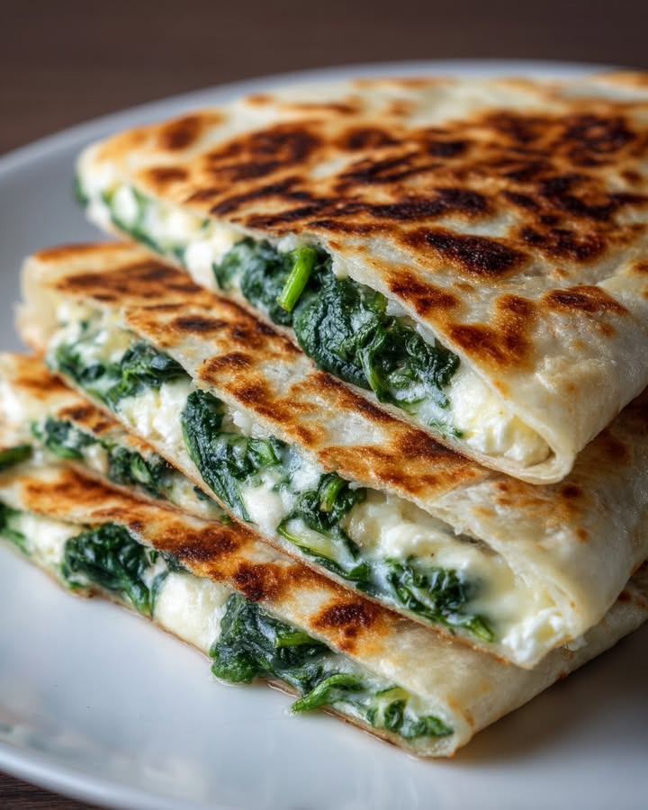 Quesadillas Épinards Feta : Recette Facile et Savoureuse 1 Quesadillas Épinards Feta