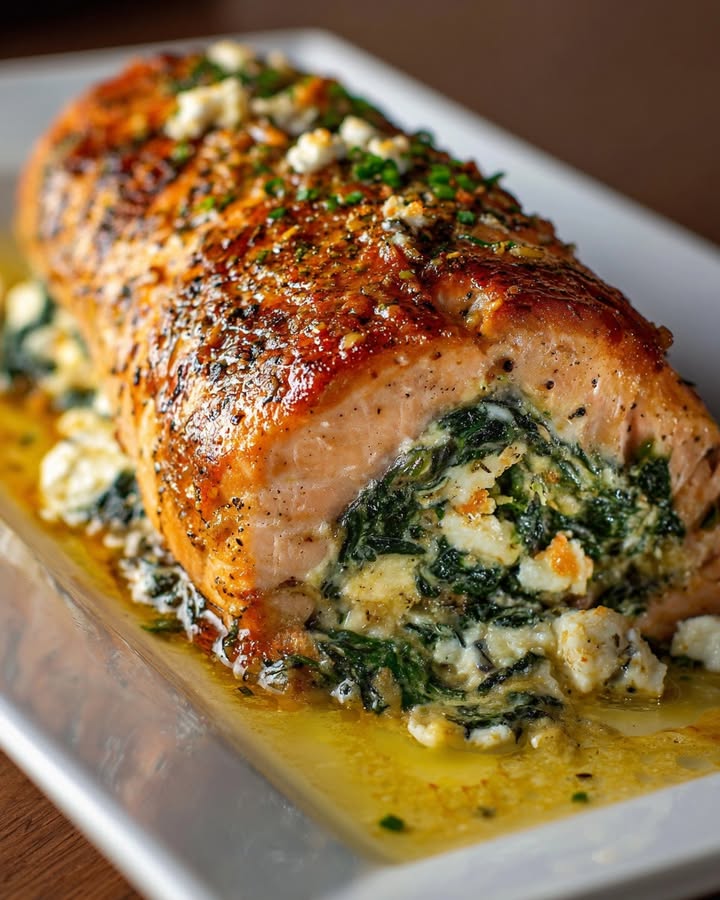 Saumon Épinards Feta