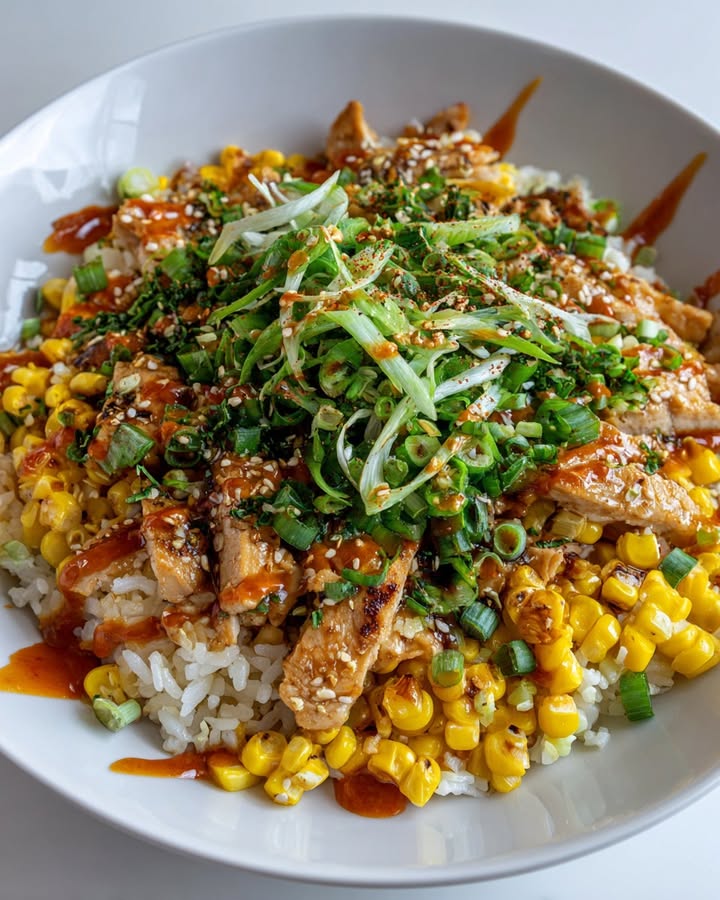 Bowl Poulet Maïs : Recette Savoureuse et Facile à Préparer 1 Bowl Poulet Maïs