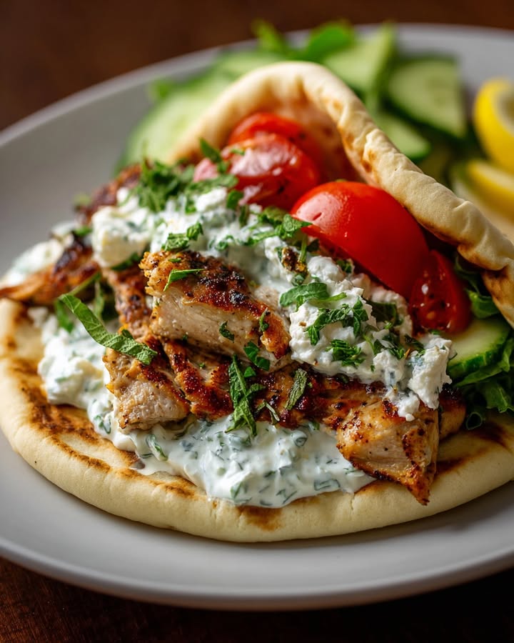 Gyros Poulet Tzatziki Feta