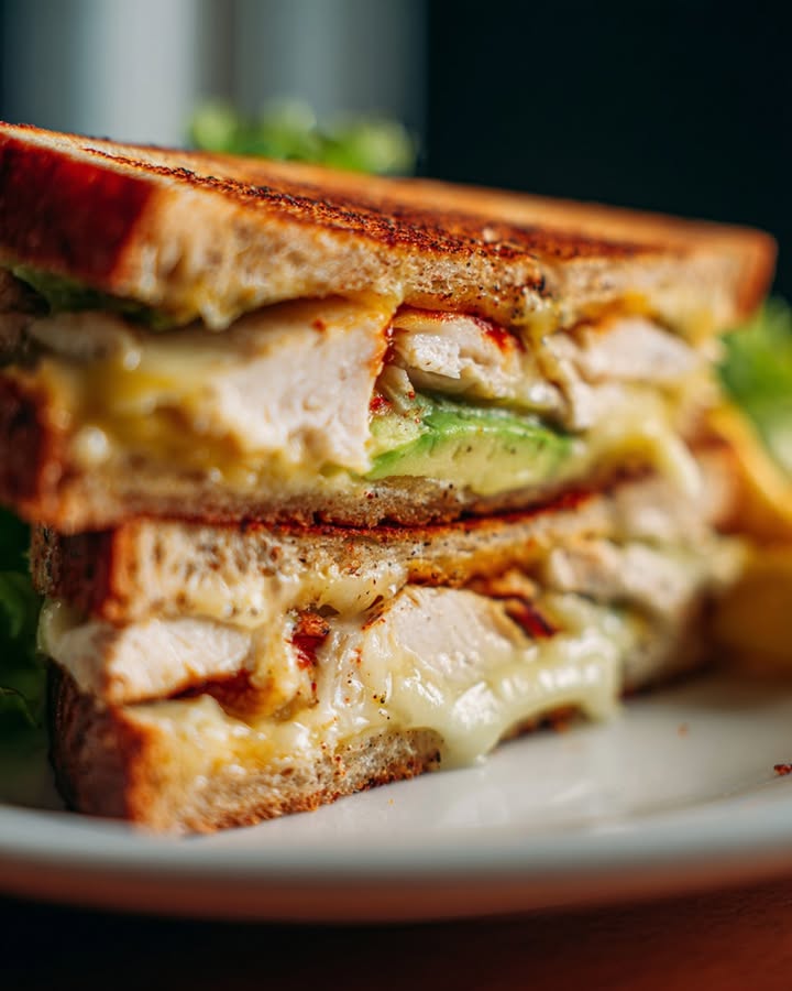 Sandwich Poulet Avocat : Recette Facile et Savoureuse 1 Sandwich Poulet Avocat