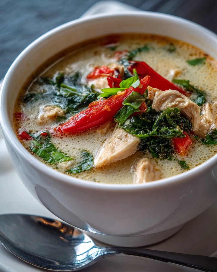 Soupe Thaï Réconfortante Poulet