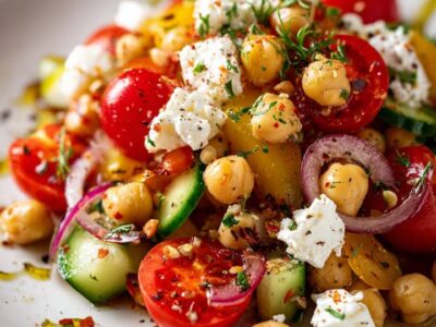 Salade Méditerranéenne Fraîche : Recette Rapide et Savoureuse