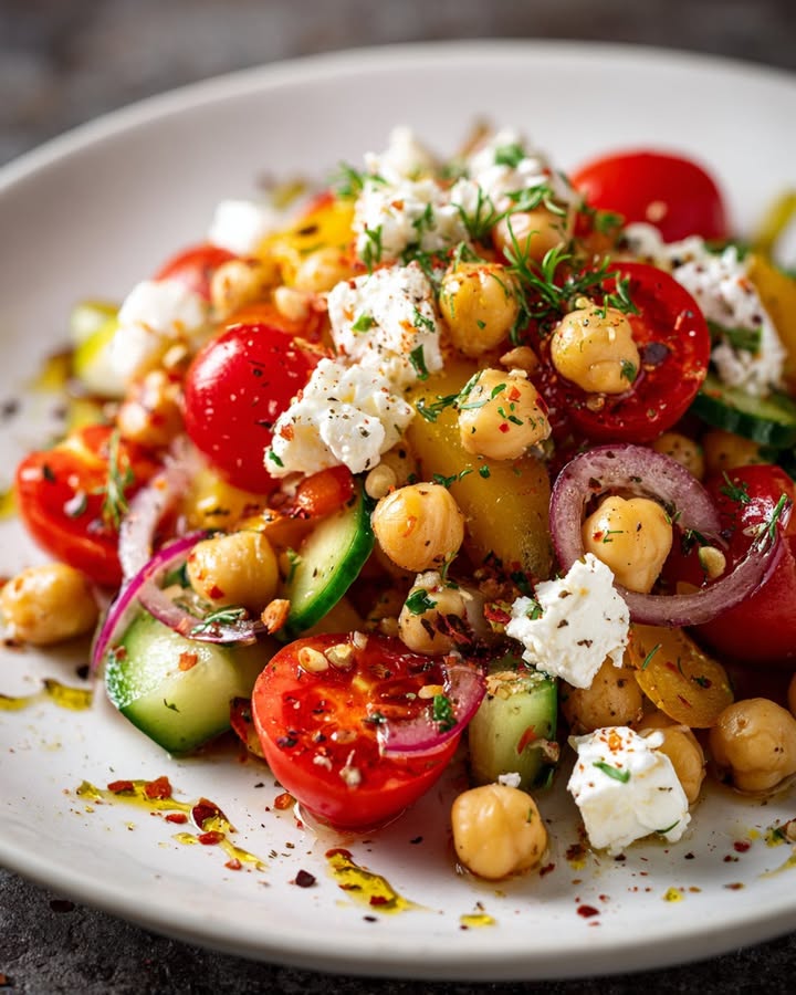 Salade Méditerranéenne Fraîche : Recette Rapide et Savoureuse 1 Salade Méditerranéenne Fraîche