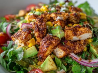 Salade Poulet BBQ Rapide et Savoureuse