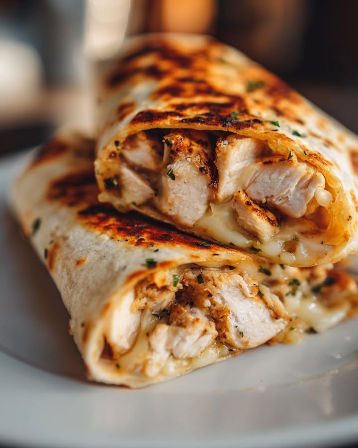 Wraps Poulet Fondants