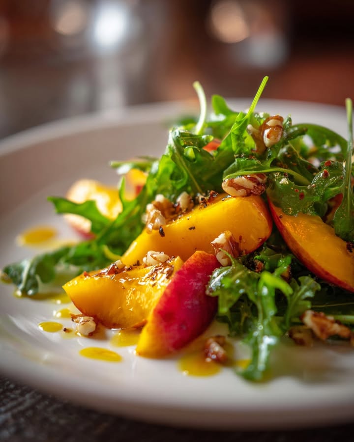 Salade Pêches Crémeuse