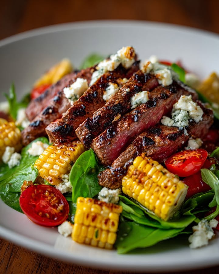 Salade Steak Gorgonzola : Recette Savoureuse et Facile à Préparer 1 Salade Steak Gorgonzola