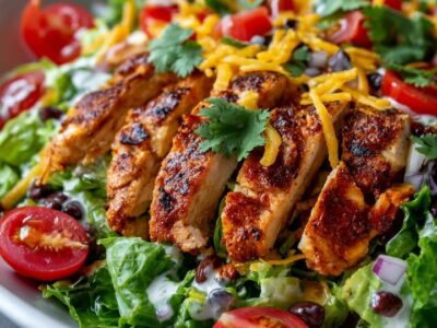 Salade Épicée Poulet : Recette Facile et Savoureuse
