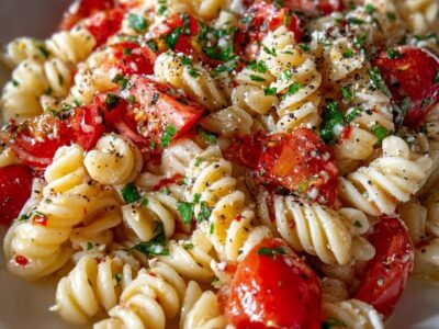 Salade Pâtes Bruschetta : Recette Rapide et Savoureuse