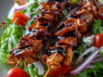 Salade Poulet BBQ Rapide et Savoureuse