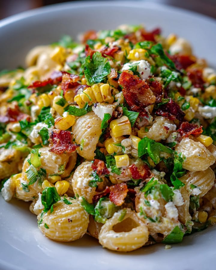 Salade Pâtes Maïs Grillé