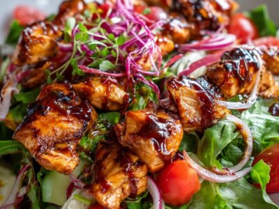 Salade Poulet BBQ Rapide et Savoureuse