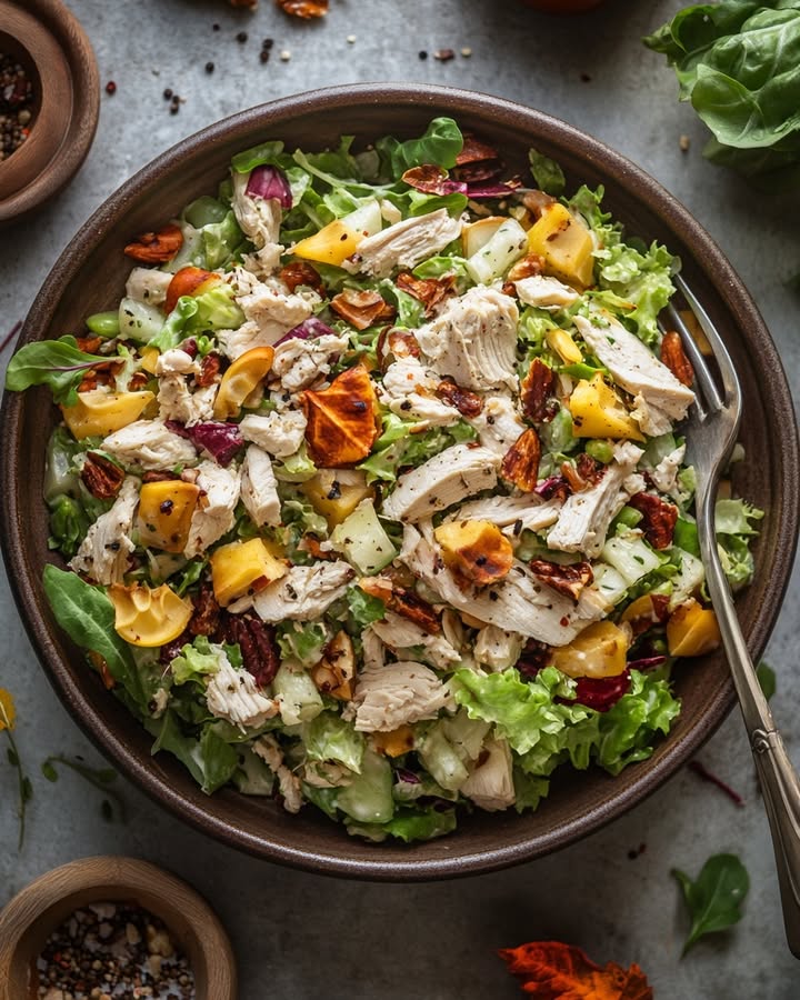 Salade Poulet Automnale