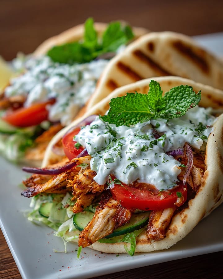 Gyros Poulet Tzatziki Feta