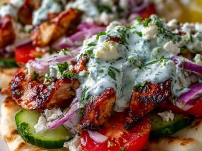 Gyros Poulet Feta : Recette Savoureuse et Facile à Préparer