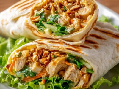 Wraps Thaï Poulet : Recette Facile et Savoureuse