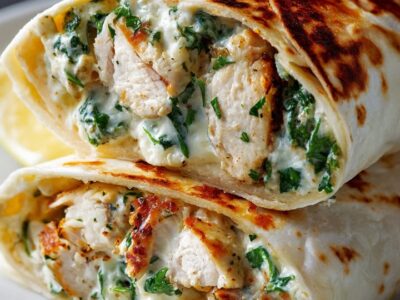 Wraps Poulet Fromage Fondant : Recette Facile et Savoureuse