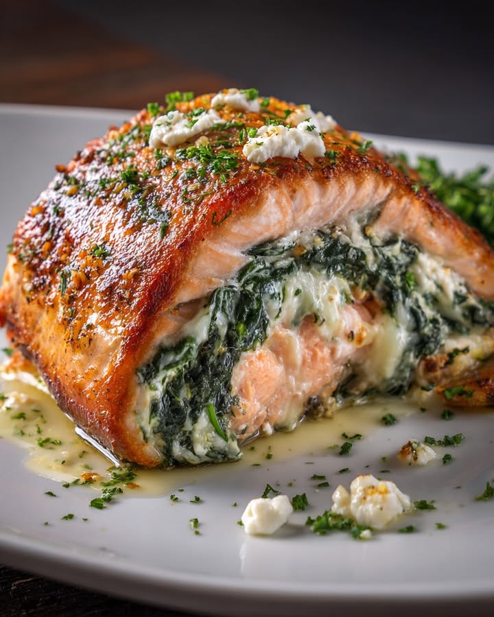 Saumon Épinards Feta