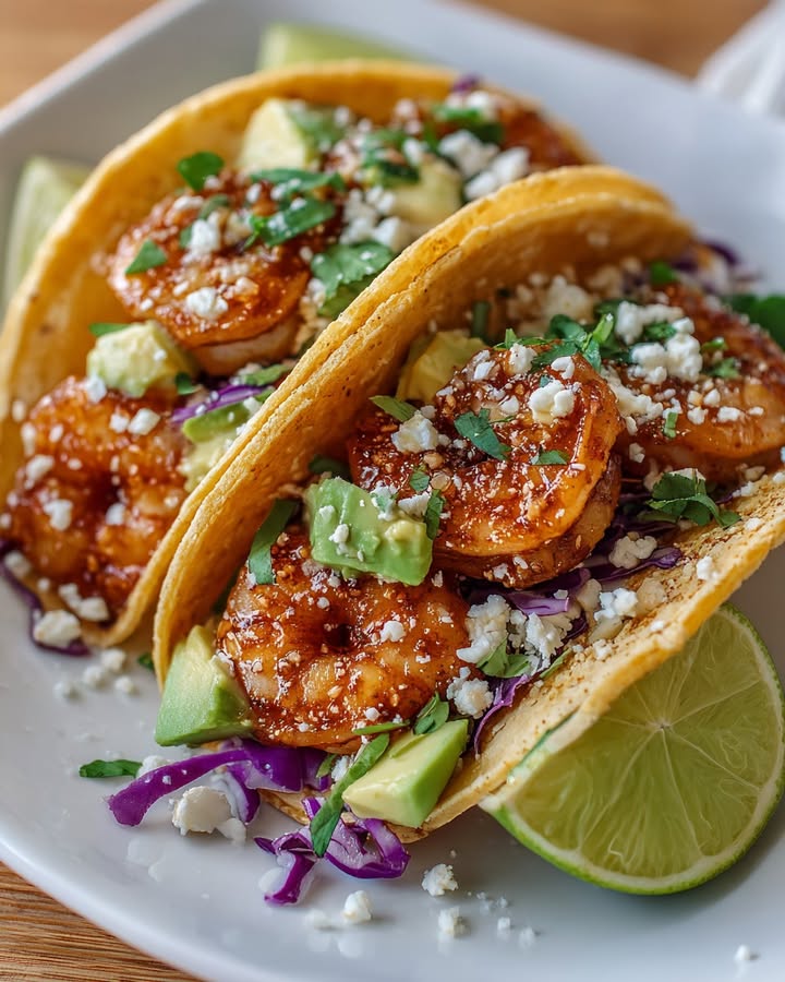 Tacos Crevettes Savoureux : Recette Facile et Rapide 2 Tacos Crevettes Savoureux