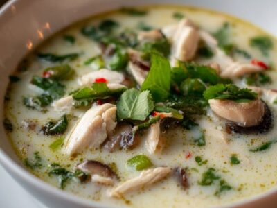 Soupe Thaï Poulet : Recette Facile et Savoureuse en 30 Minutes