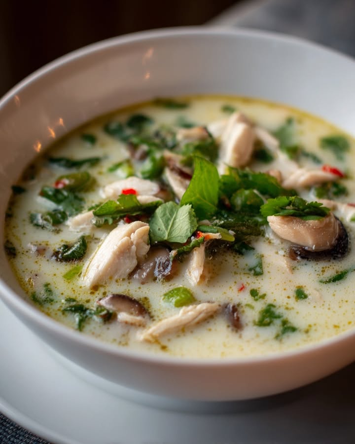 Soupe Thaï Poulet : Recette Facile et Savoureuse en 30 Minutes 1 Soupe Thaï Poulet