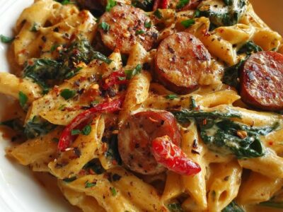 Pâtes Cajun Crémeuses : Recette Savoureuse et Facile à Préparer