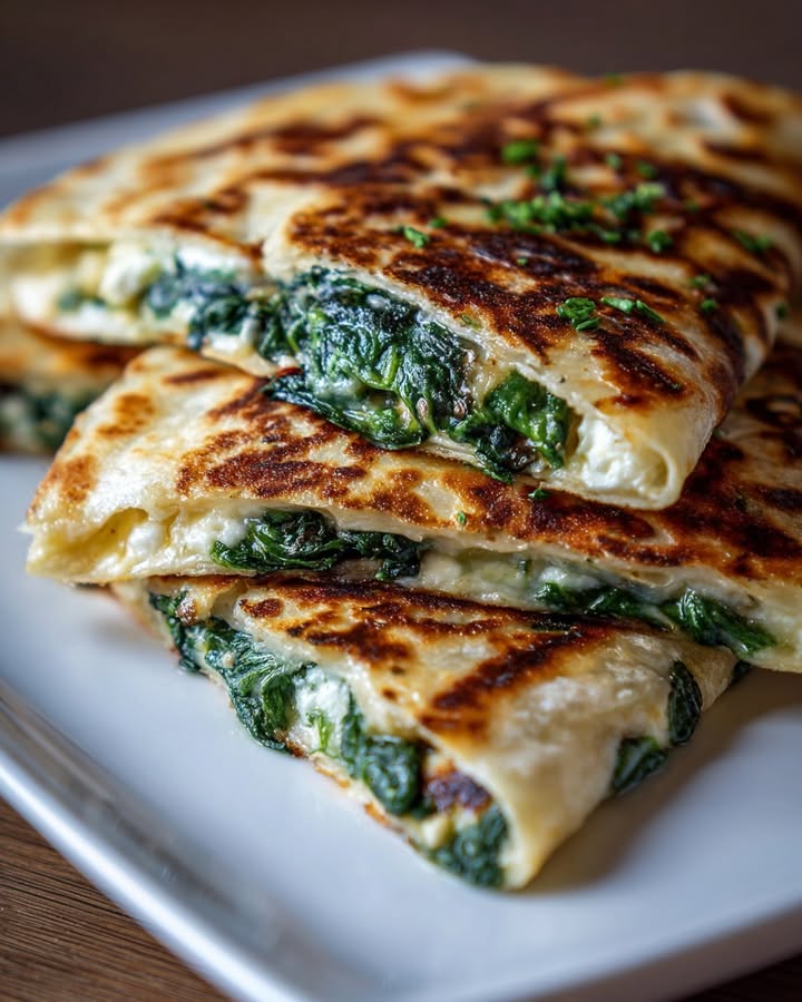 Quesadillas Épinards Feta : Recette Facile et Savoureuse 1 Quesadillas Épinards Feta