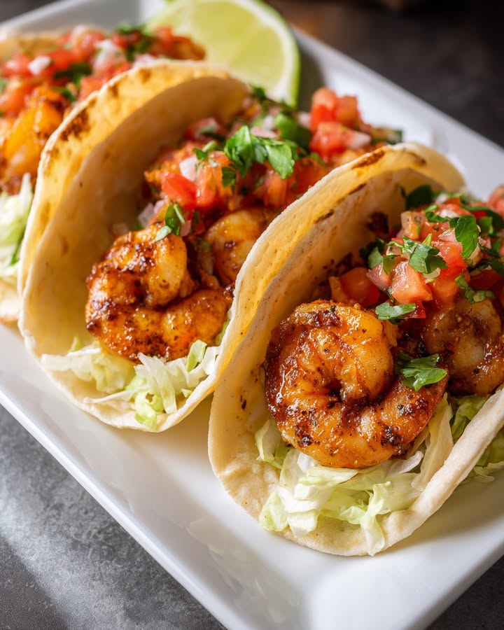 Tacos Crevettes Savoureux