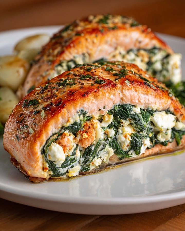 Saumon Épinards Feta : Recette Savoureuse et Facile à Préparer 1 Saumon Épinards Feta