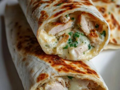 Wraps Poulet Crémeux : Recette Facile et Savoureuse