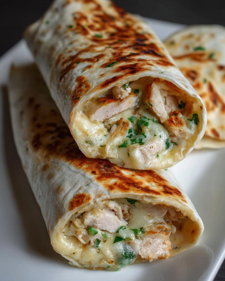 Wraps Poulet Crémeux