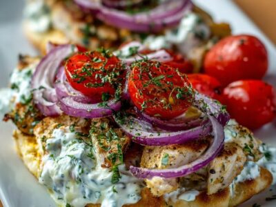 Gyros Poulet Tzatziki Feta : Recette Savoureuse et Facile
