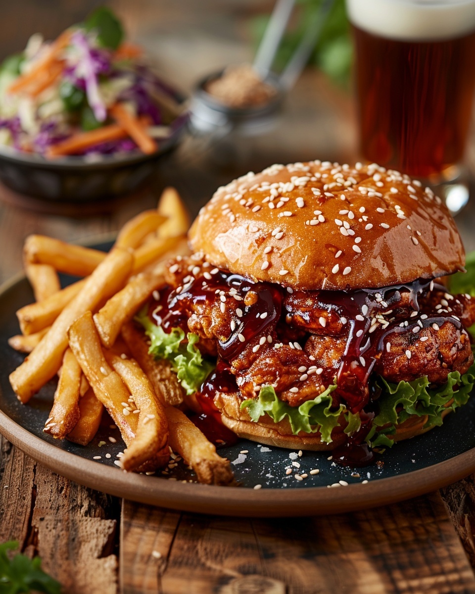 Burger Poulet Croustillant Aigre-Douce : Recette, Astuces et FAQ 1 Burger poulet croustillant aigre‑douce