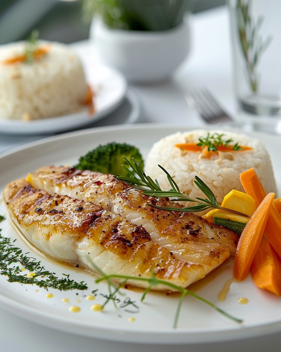 Dos de lieu jaune fondant citronnelle