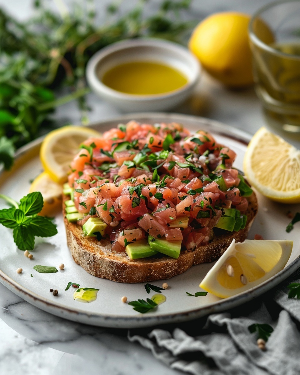 Tartare de thon rouge avocat