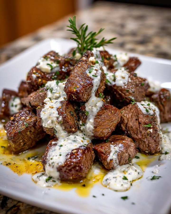 Bouchées Steak Ail Parmesan
