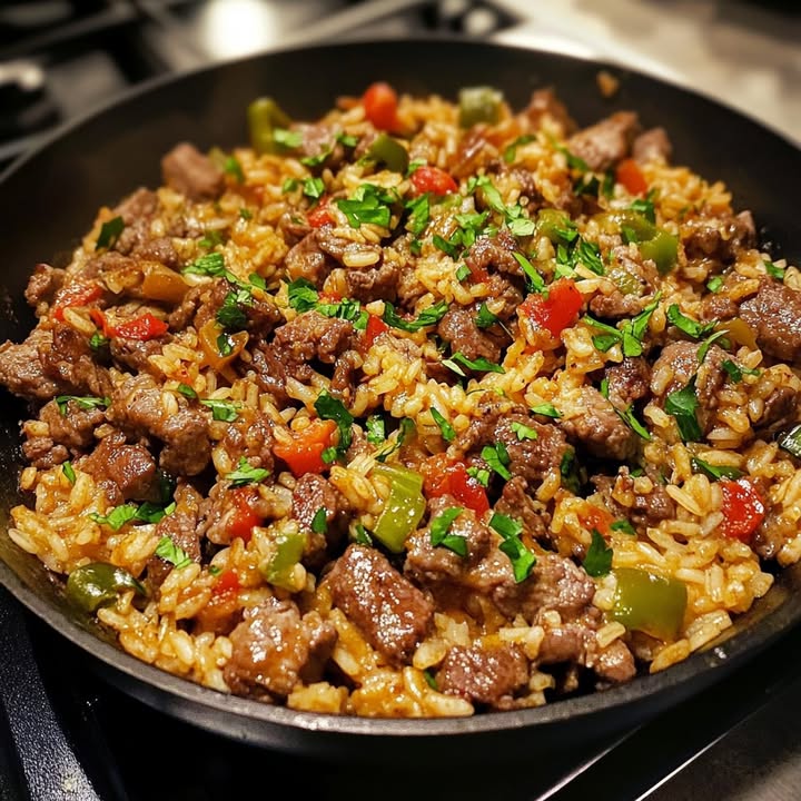 Boeuf Cajun Riz