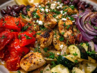 Poulet Méditerranéen Feta : Recette Facile et Savoureuse