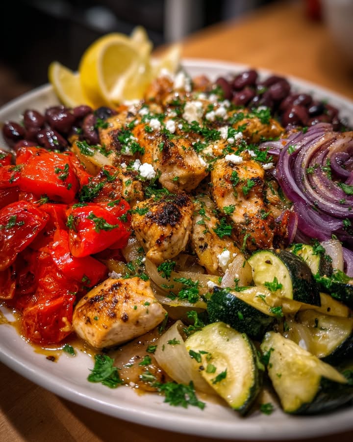 Poulet Méditerranéen Feta : Recette Facile et Savoureuse 2 Poulet Méditerranéen Feta