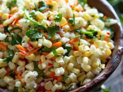 Salade Maïs Méditerranéenne : Recette Facile et Savoureuse