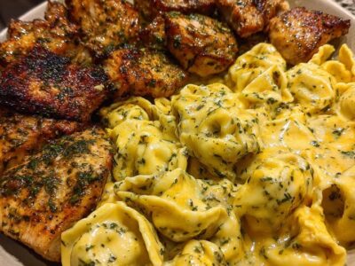 Poulet Crémeux Tortellini Parfumé : Recette Facile et Savoureuse