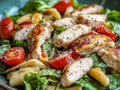 Salade Pâtes César Rapide et Savoureuse