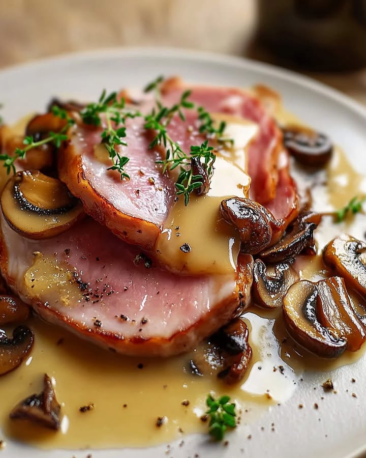 Jambon Champignons Madère : Recette Facile et Savoureuse 3 Jambon Champignons Madère